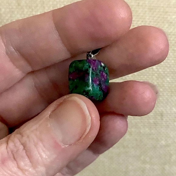 Hand Crafted Natural Stone/Crystal Pendant  Necklace Set Made By My Daughter - Picture 10 of 10